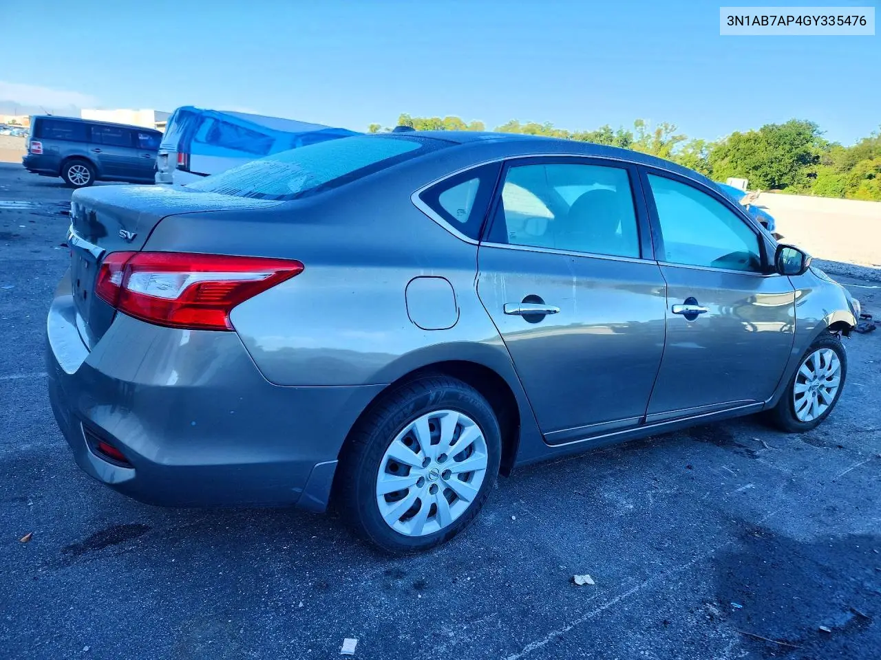 2016 NISSAN SENTRA VIN 3N1AB7AP4GY335476 — фото 3