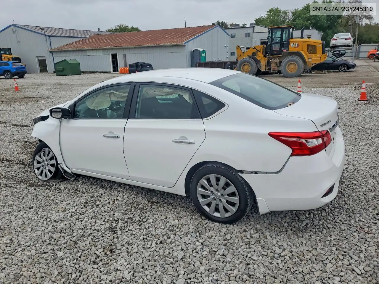 2016 NISSAN SENTRA VIN 3N1AB7AP2GY245310 — фото 2