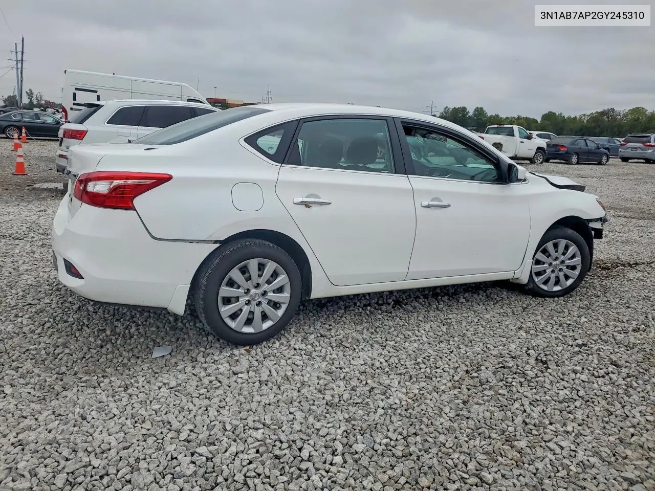 2016 NISSAN SENTRA VIN 3N1AB7AP2GY245310 — фото 3