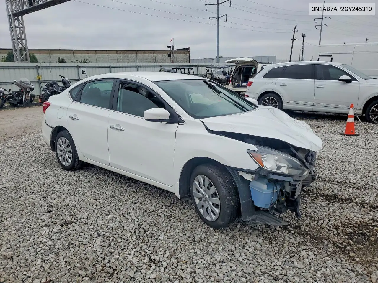 2016 NISSAN SENTRA VIN 3N1AB7AP2GY245310 — фото 4