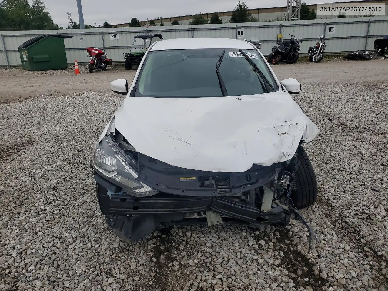 2016 NISSAN SENTRA VIN 3N1AB7AP2GY245310 — фото 5