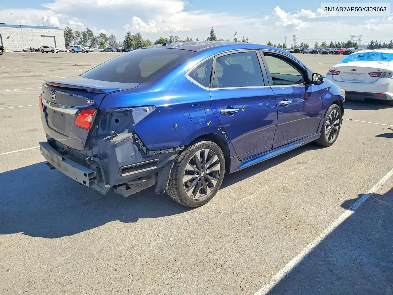 2016 NISSAN SENTRA VIN 3N1AB7AP5GY309663 — фото 3