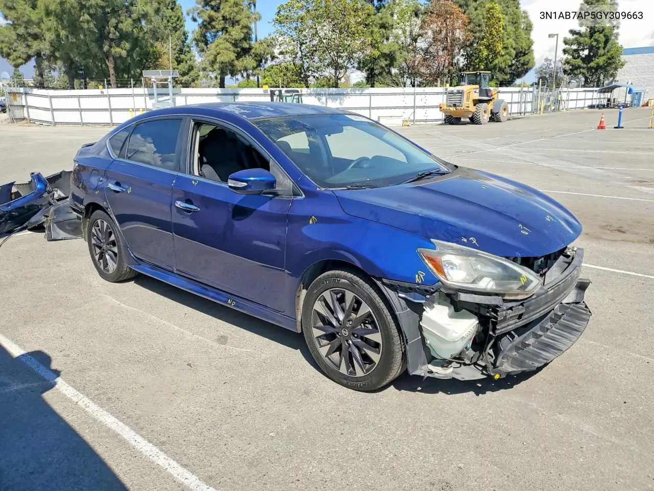 2016 NISSAN SENTRA VIN 3N1AB7AP5GY309663 — фото 4