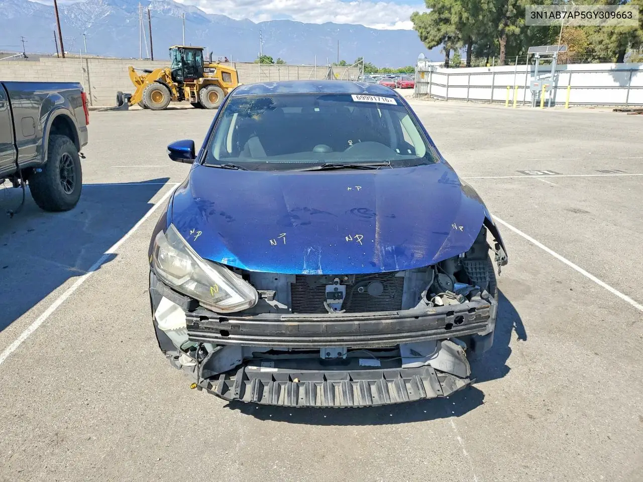 2016 NISSAN SENTRA VIN 3N1AB7AP5GY309663 — фото 5