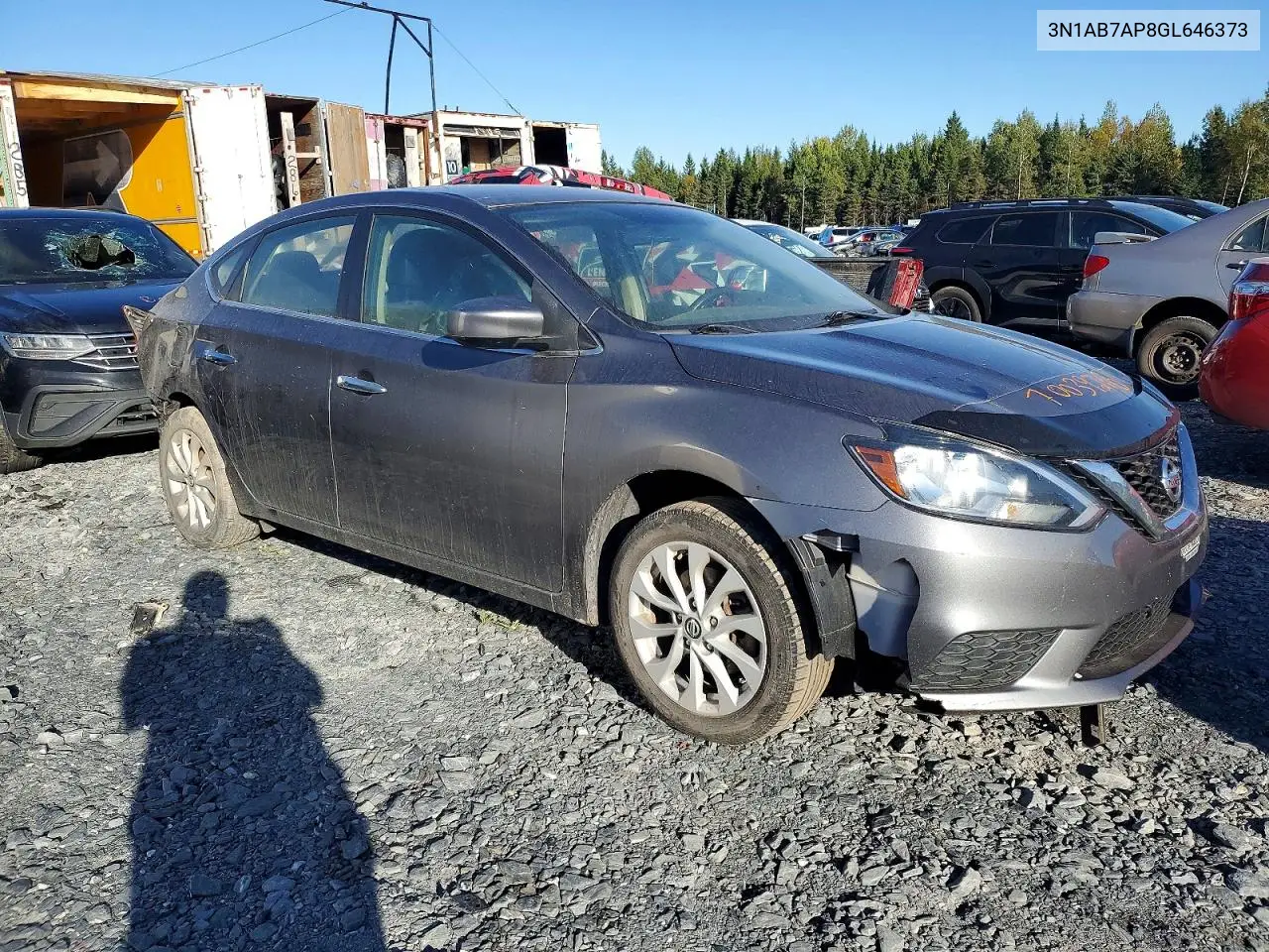 2016 NISSAN SENTRA VIN 3N1AB7AP8GL646373 — фото 4