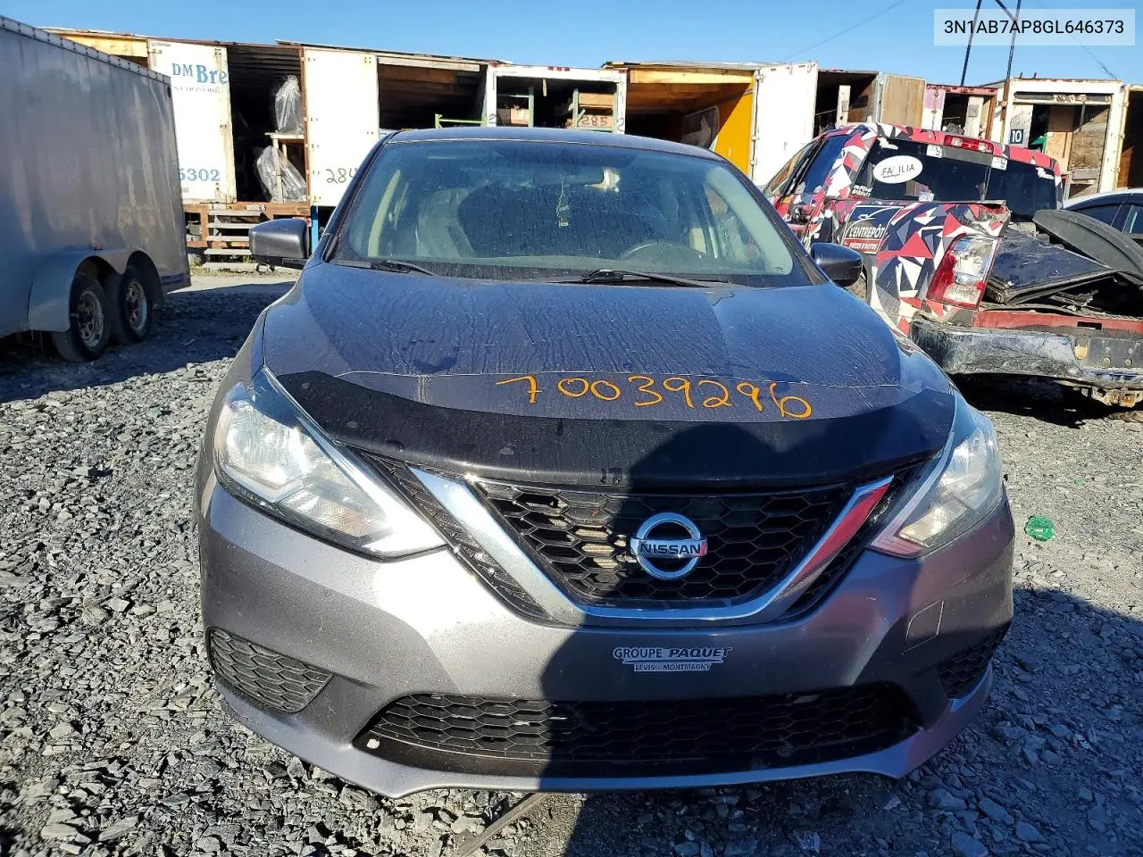 2016 NISSAN SENTRA VIN 3N1AB7AP8GL646373 — фото 5