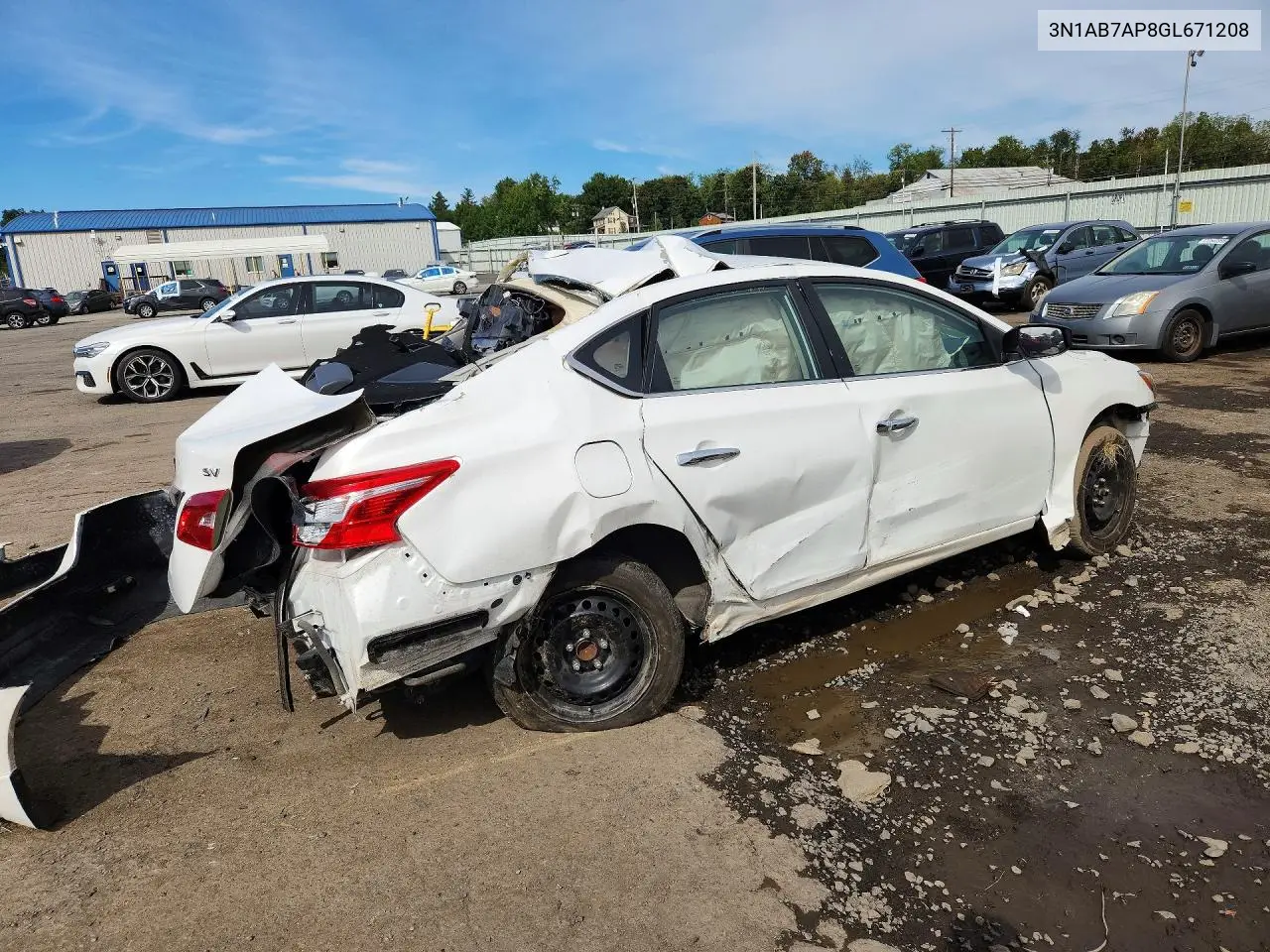 2016 NISSAN SENTRA VIN 3N1AB7AP8GL671208 — фото 3