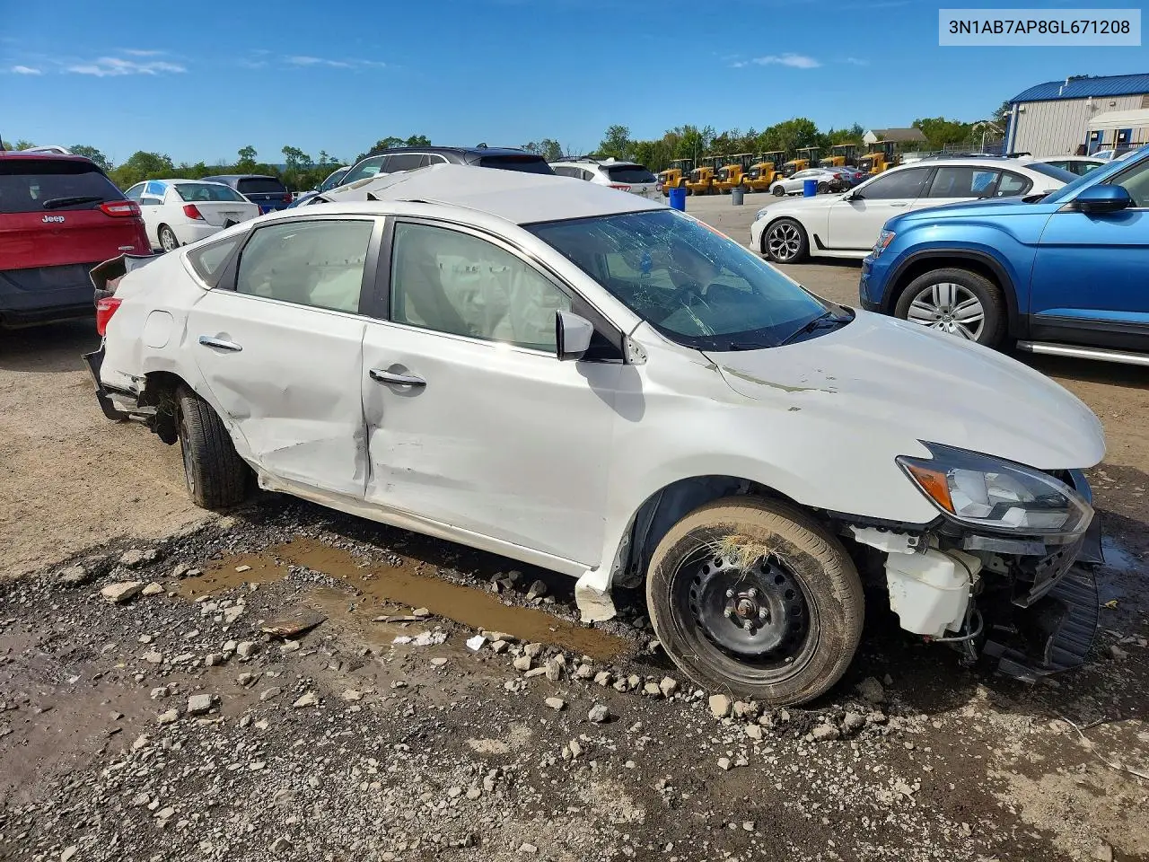 2016 NISSAN SENTRA VIN 3N1AB7AP8GL671208 — фото 4