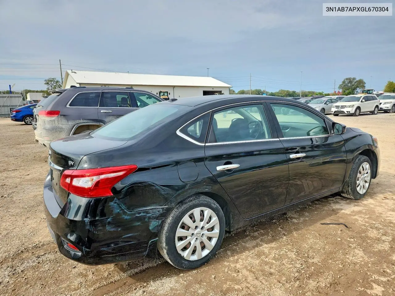 2016 NISSAN SENTRA VIN 3N1AB7APXGL670304 — фото 3