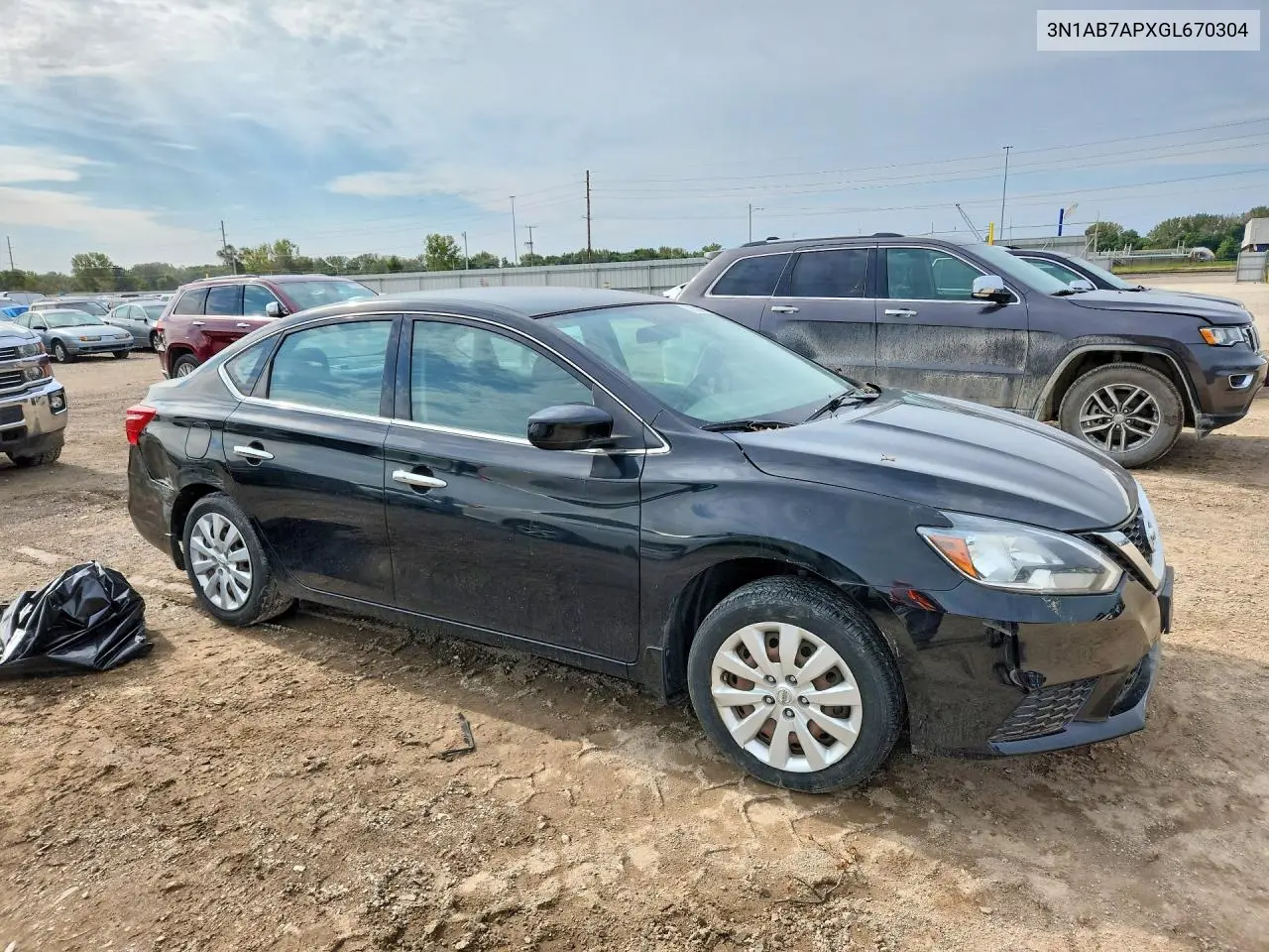 2016 NISSAN SENTRA VIN 3N1AB7APXGL670304 — фото 4
