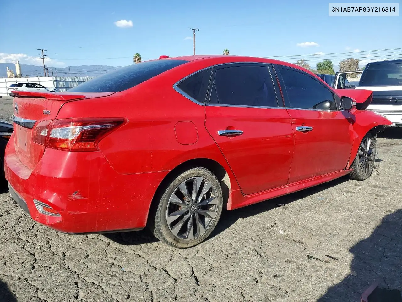 2016 NISSAN SENTRA VIN 3N1AB7AP8GY216314 — фото 3