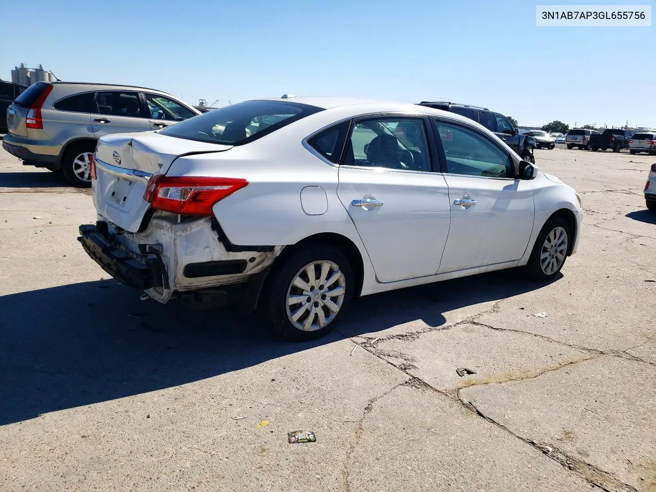 2016 NISSAN SENTRA VIN 3N1AB7AP3GL655756 — фото 3