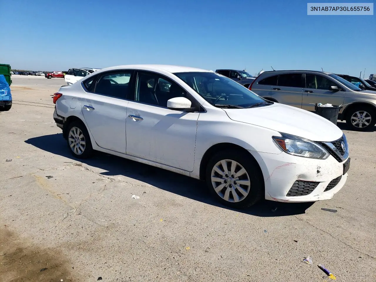 2016 NISSAN SENTRA VIN 3N1AB7AP3GL655756 — фото 4