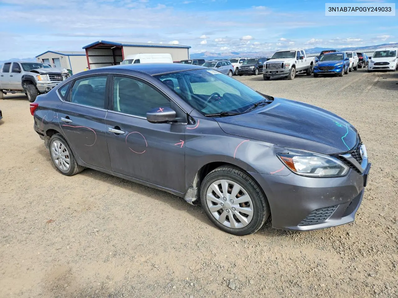 2016 NISSAN SENTRA VIN 3N1AB7AP0GY249033 — фото 4