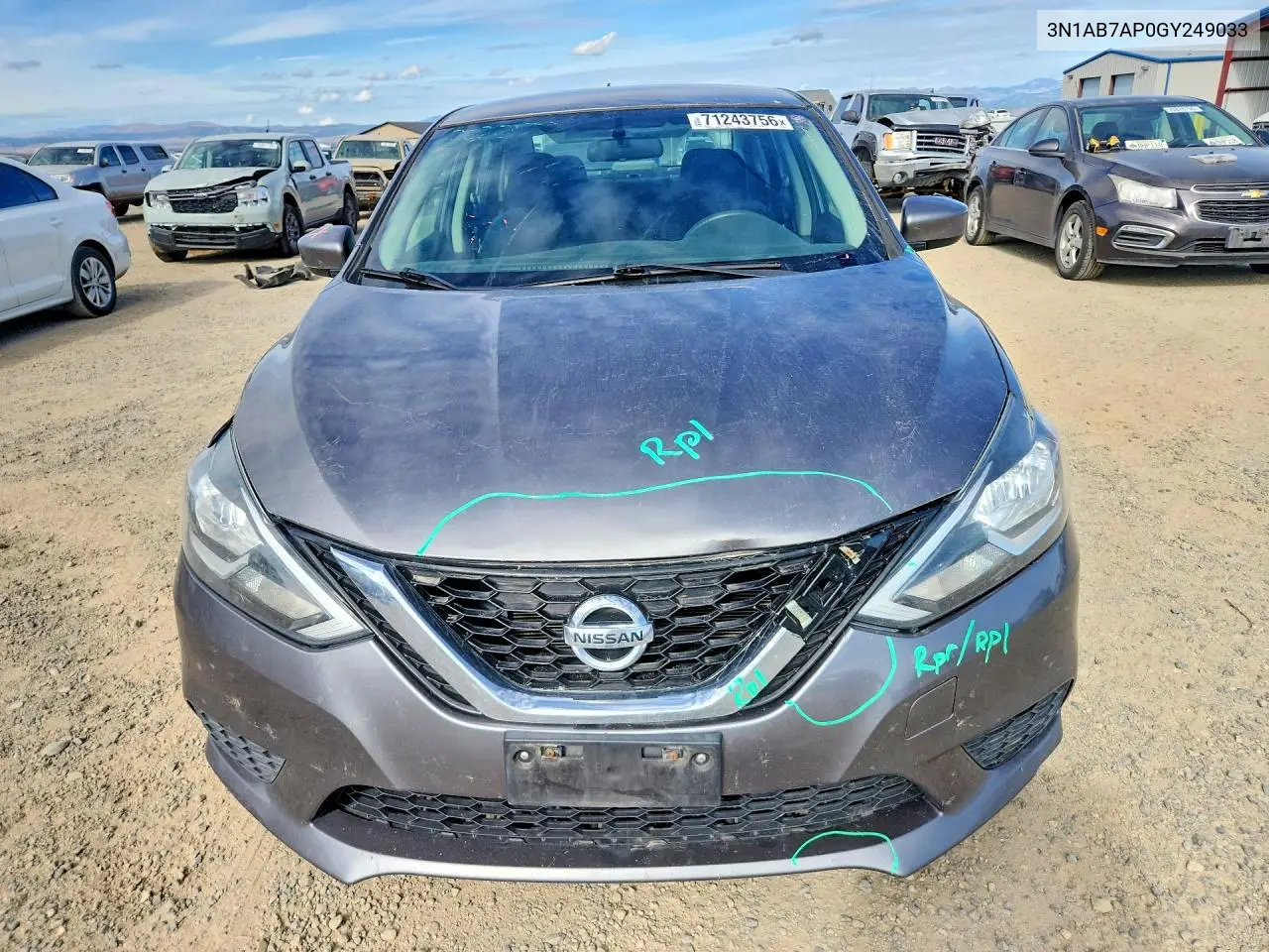 2016 NISSAN SENTRA VIN 3N1AB7AP0GY249033 — фото 5