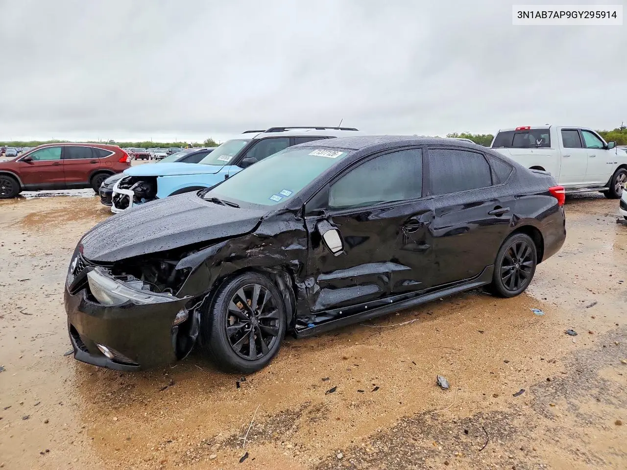NISSAN SENTRA 2016, VIN 3N1AB7AP9GY295914
