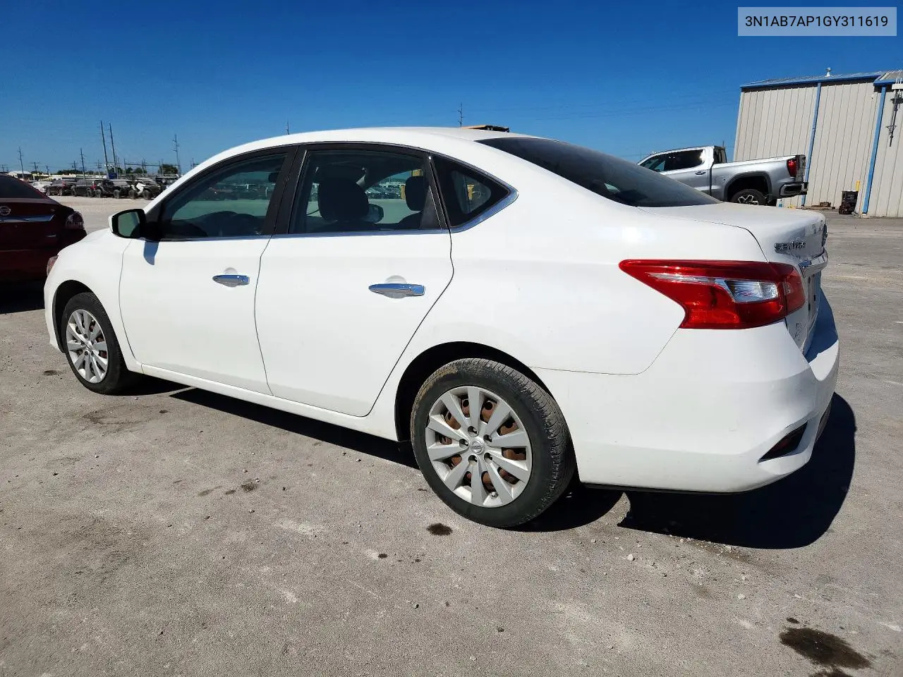 2016 NISSAN SENTRA VIN 3N1AB7AP1GY311619 — фото 2