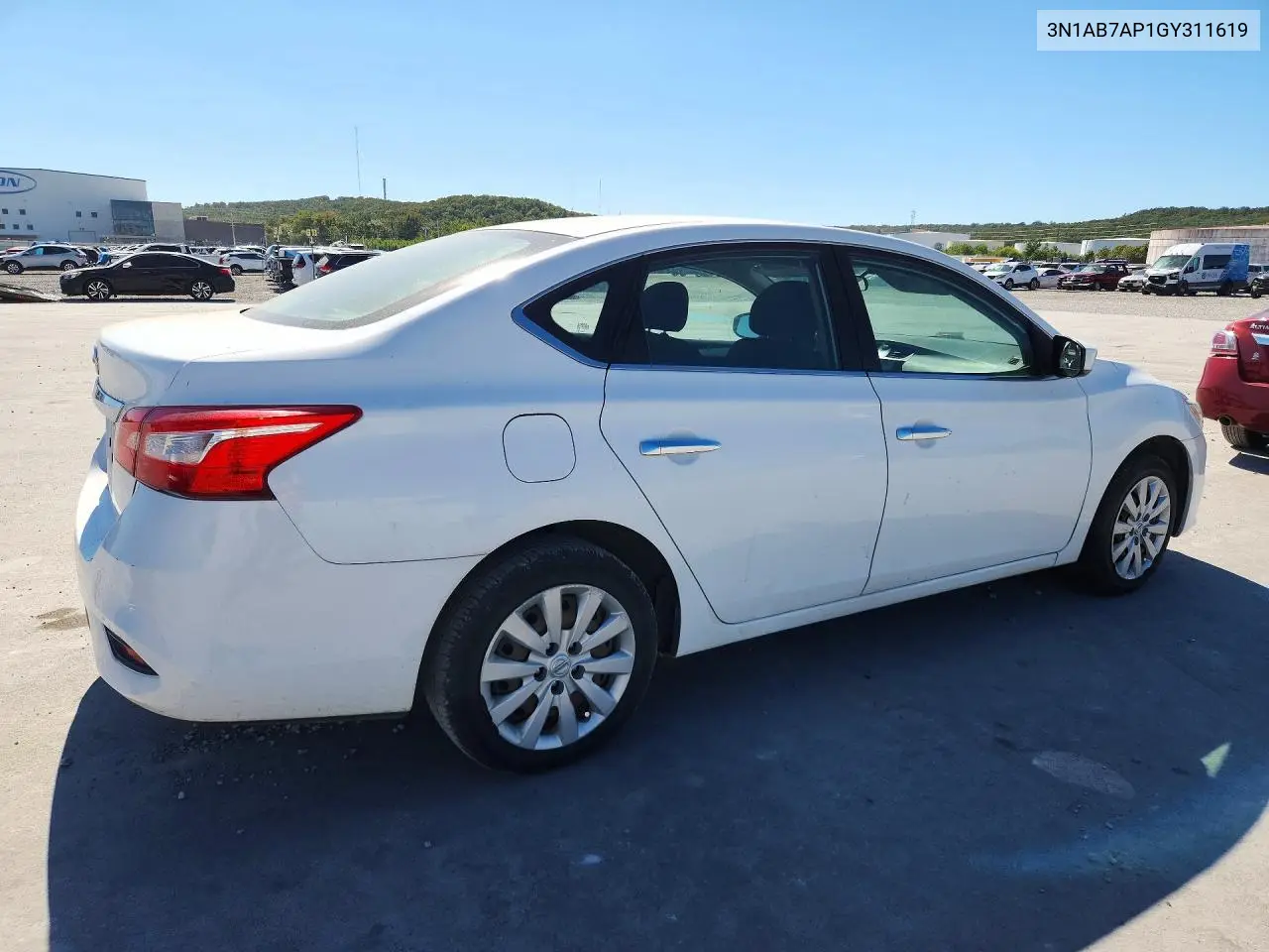 2016 NISSAN SENTRA VIN 3N1AB7AP1GY311619 — фото 3