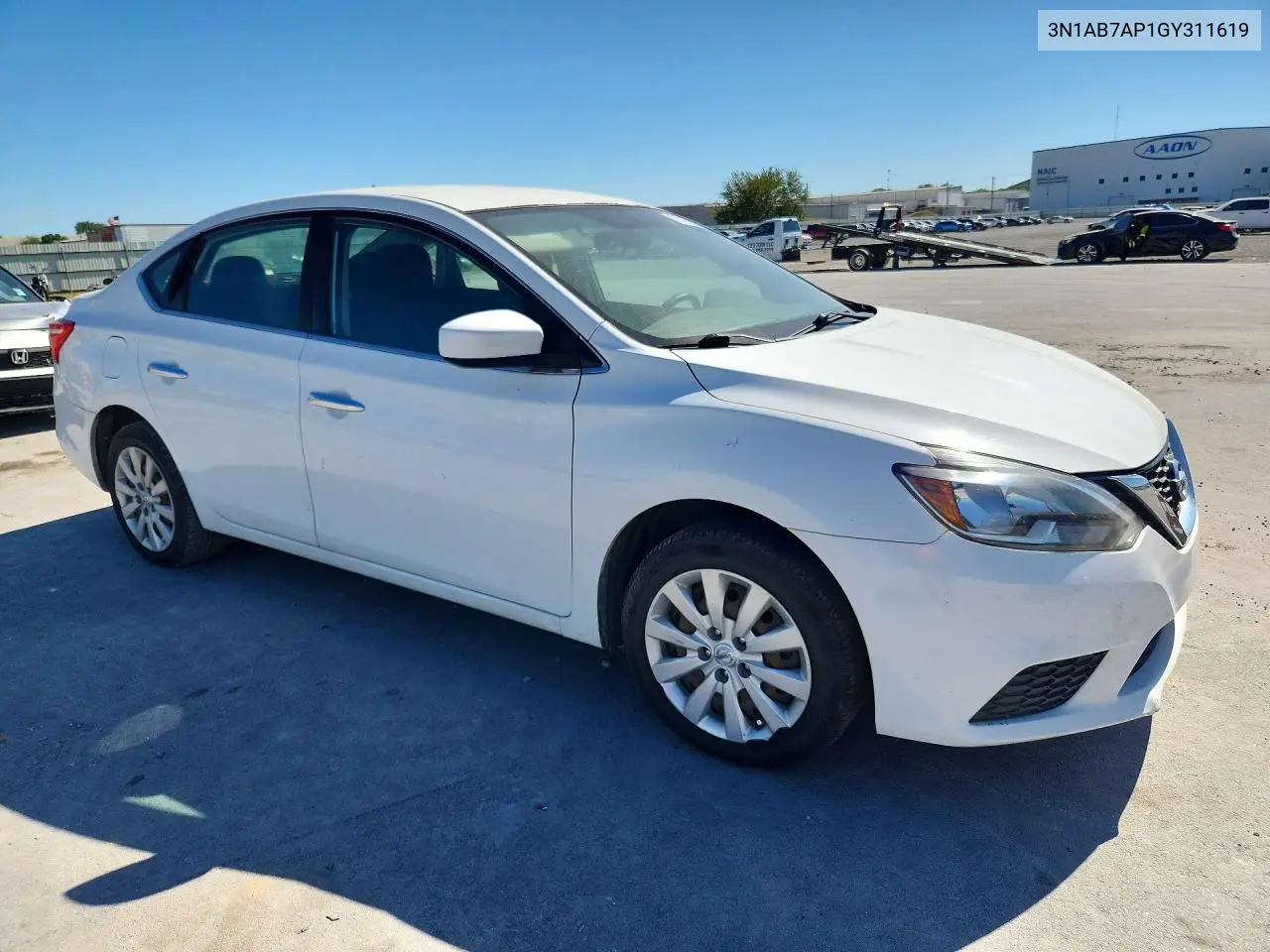 2016 NISSAN SENTRA VIN 3N1AB7AP1GY311619 — фото 4
