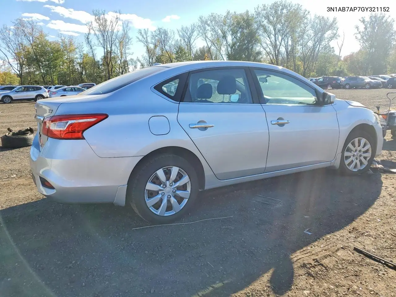 2016 NISSAN SENTRA VIN 3N1AB7AP7GY321152 — фото 3