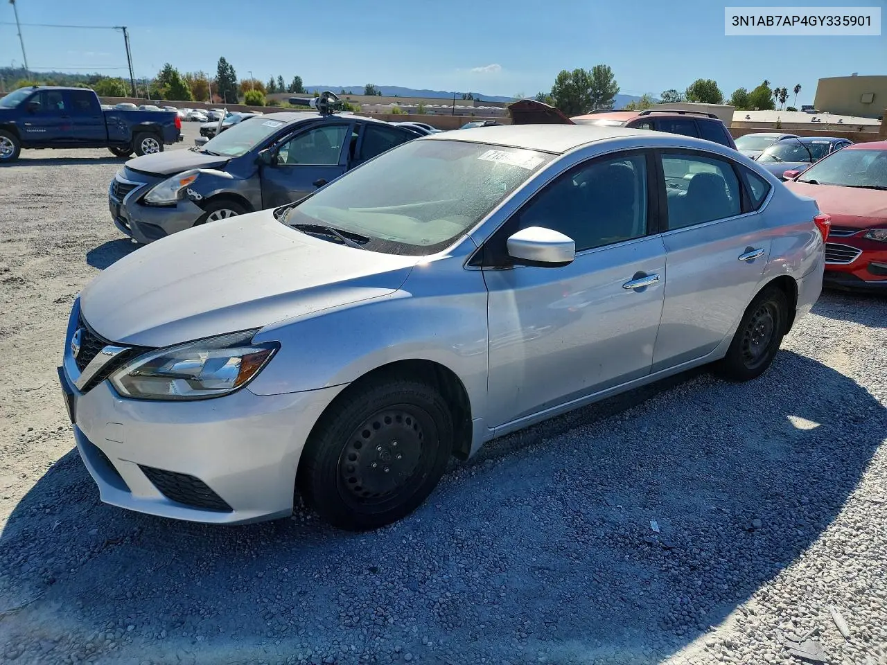 NISSAN SENTRA 2016, VIN 3N1AB7AP4GY335901