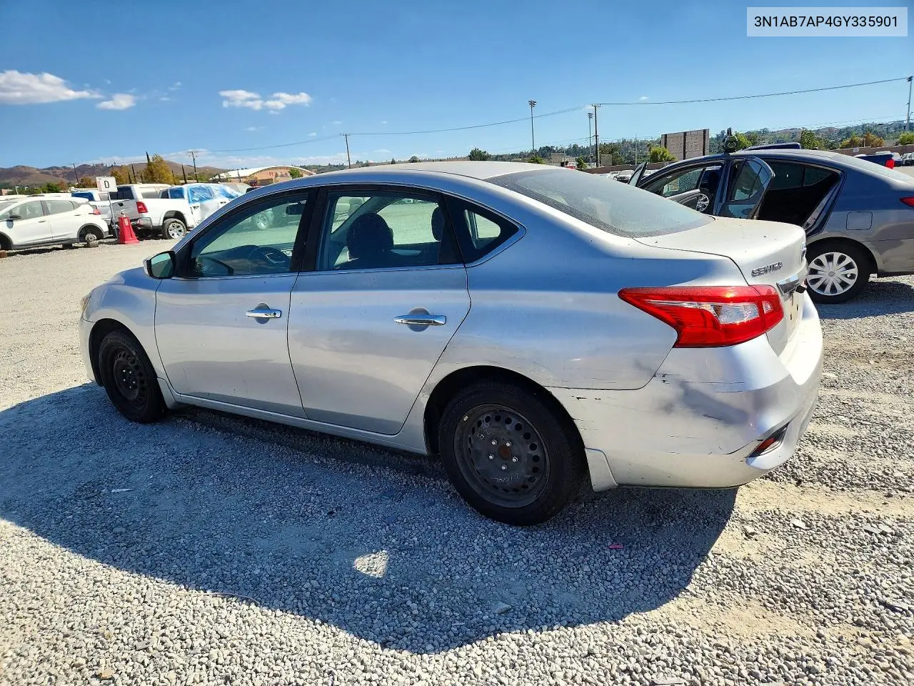 2016 NISSAN SENTRA VIN 3N1AB7AP4GY335901 — фото 2