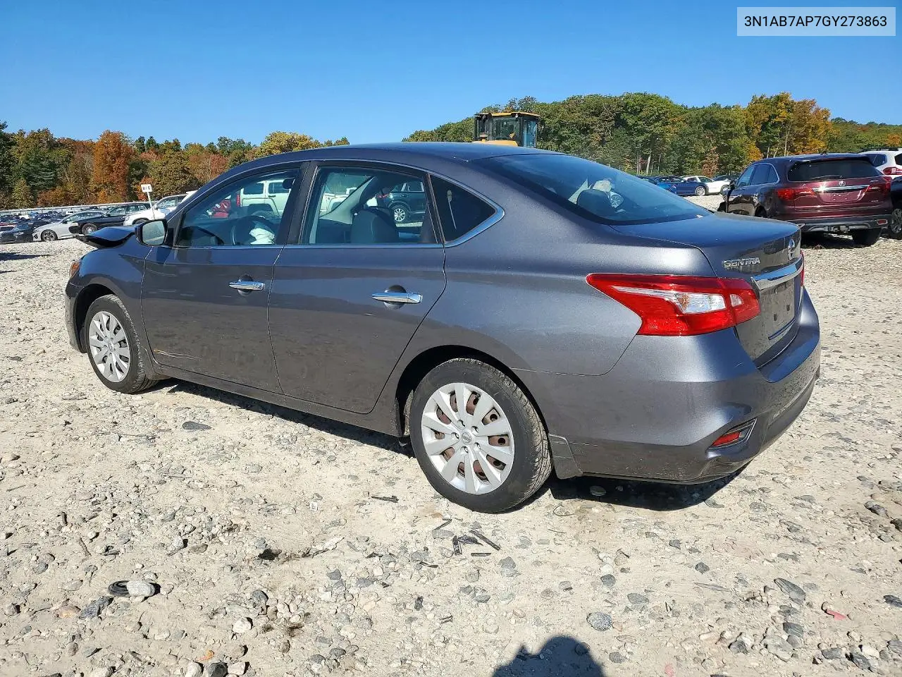 2016 NISSAN SENTRA VIN 3N1AB7AP7GY273863 — фото 2