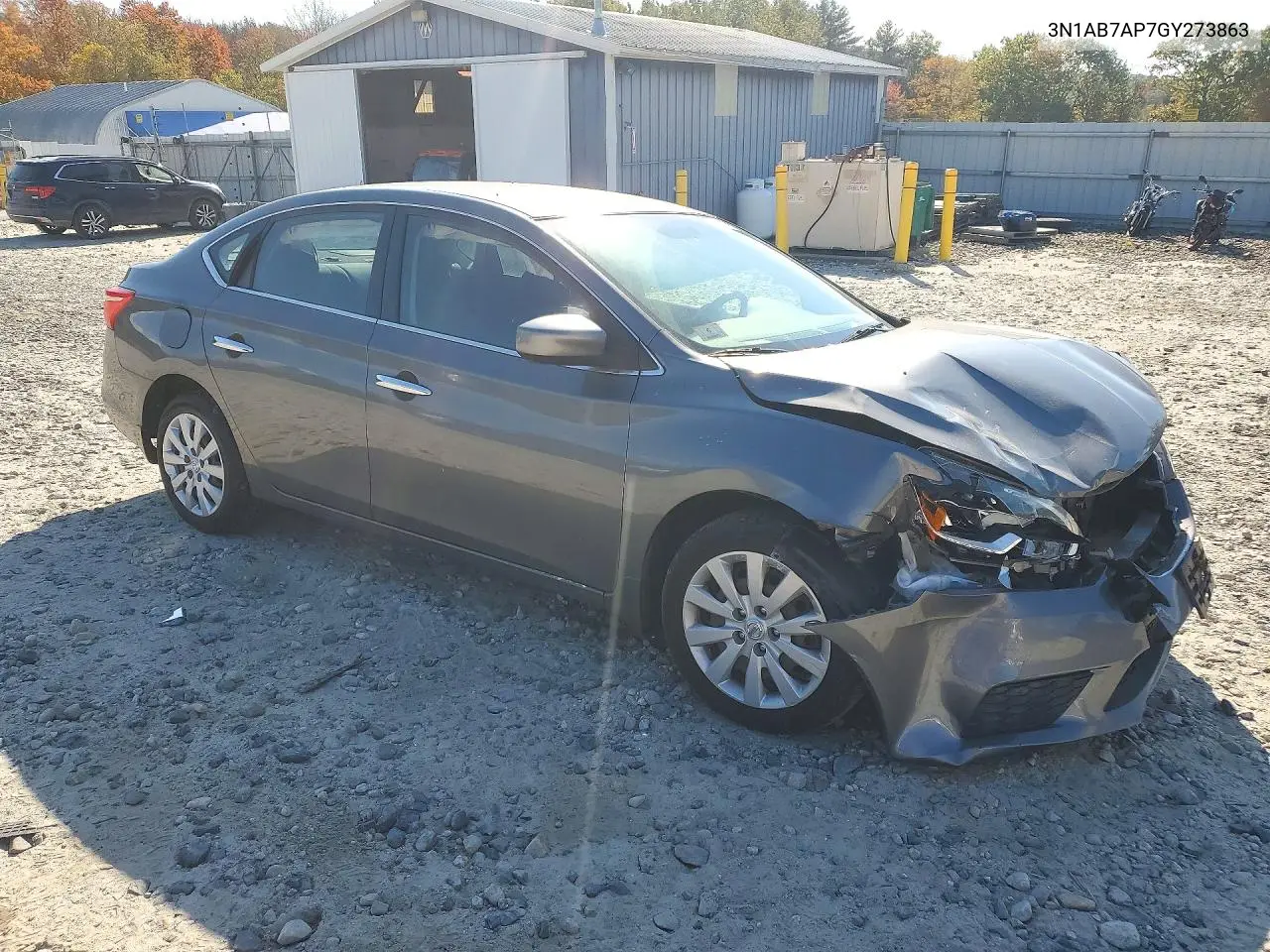 2016 NISSAN SENTRA VIN 3N1AB7AP7GY273863 — фото 4