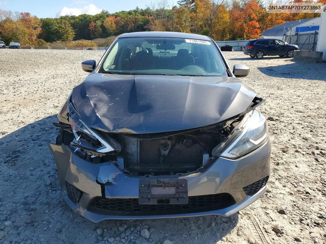 2016 NISSAN SENTRA VIN 3N1AB7AP7GY273863 — фото 5