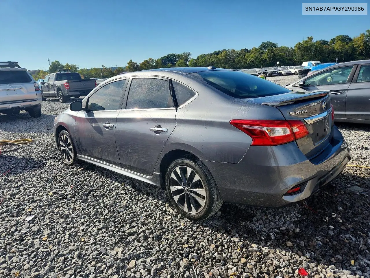 2016 NISSAN SENTRA VIN 3N1AB7AP9GY290986 — фото 2