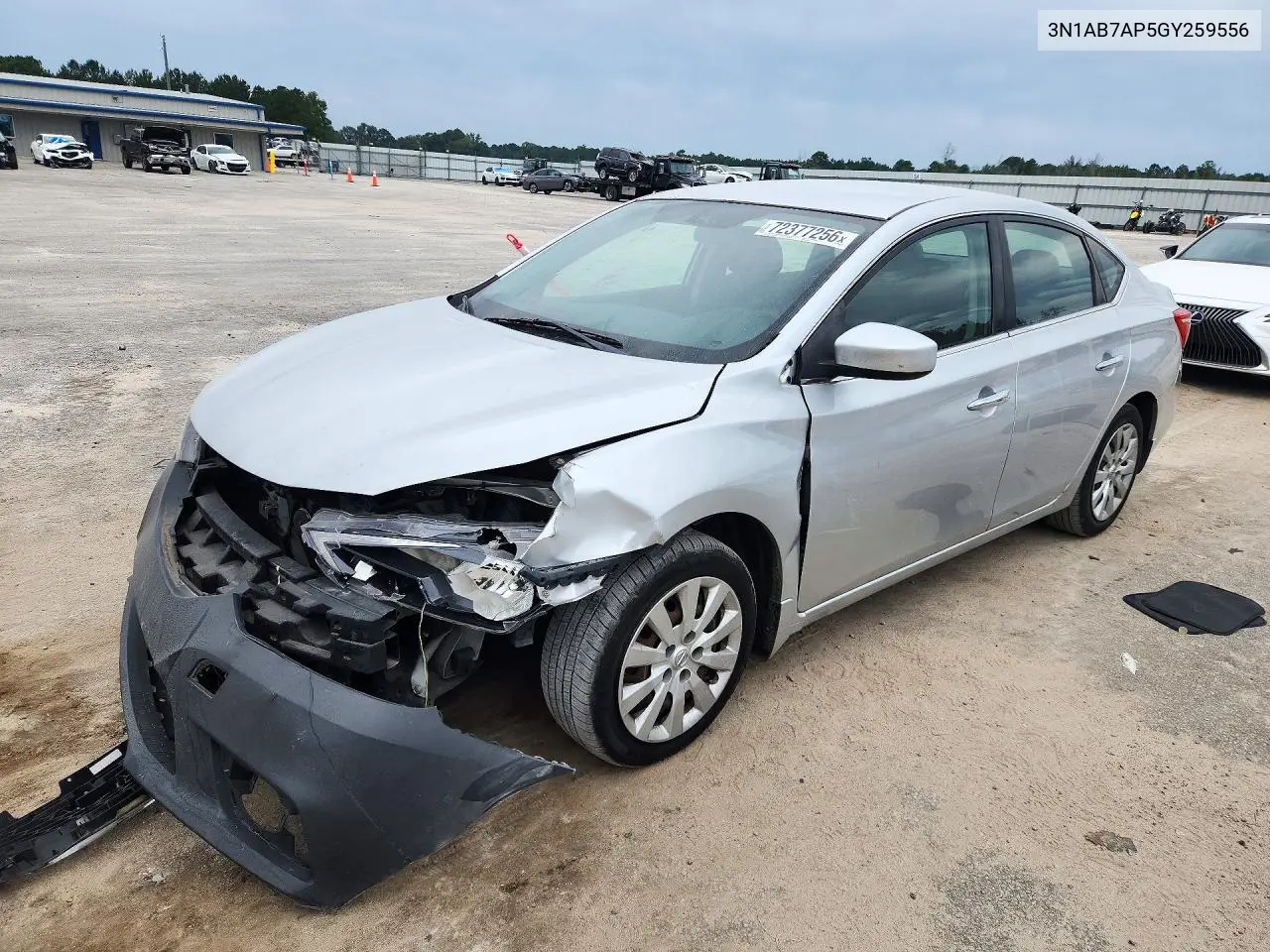 NISSAN SENTRA 2016, VIN 3N1AB7AP5GY259556
