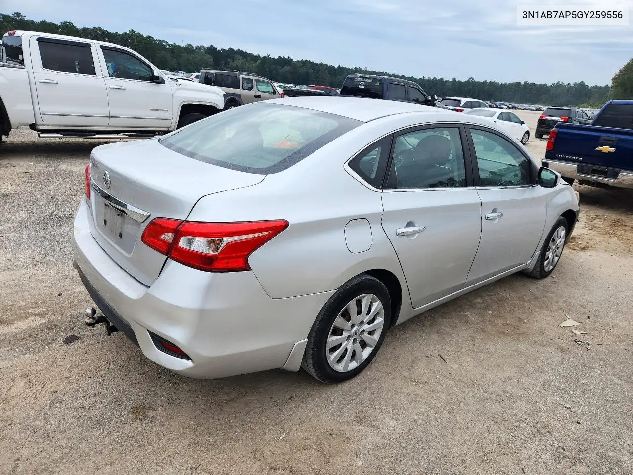2016 NISSAN SENTRA VIN 3N1AB7AP5GY259556 — фото 3