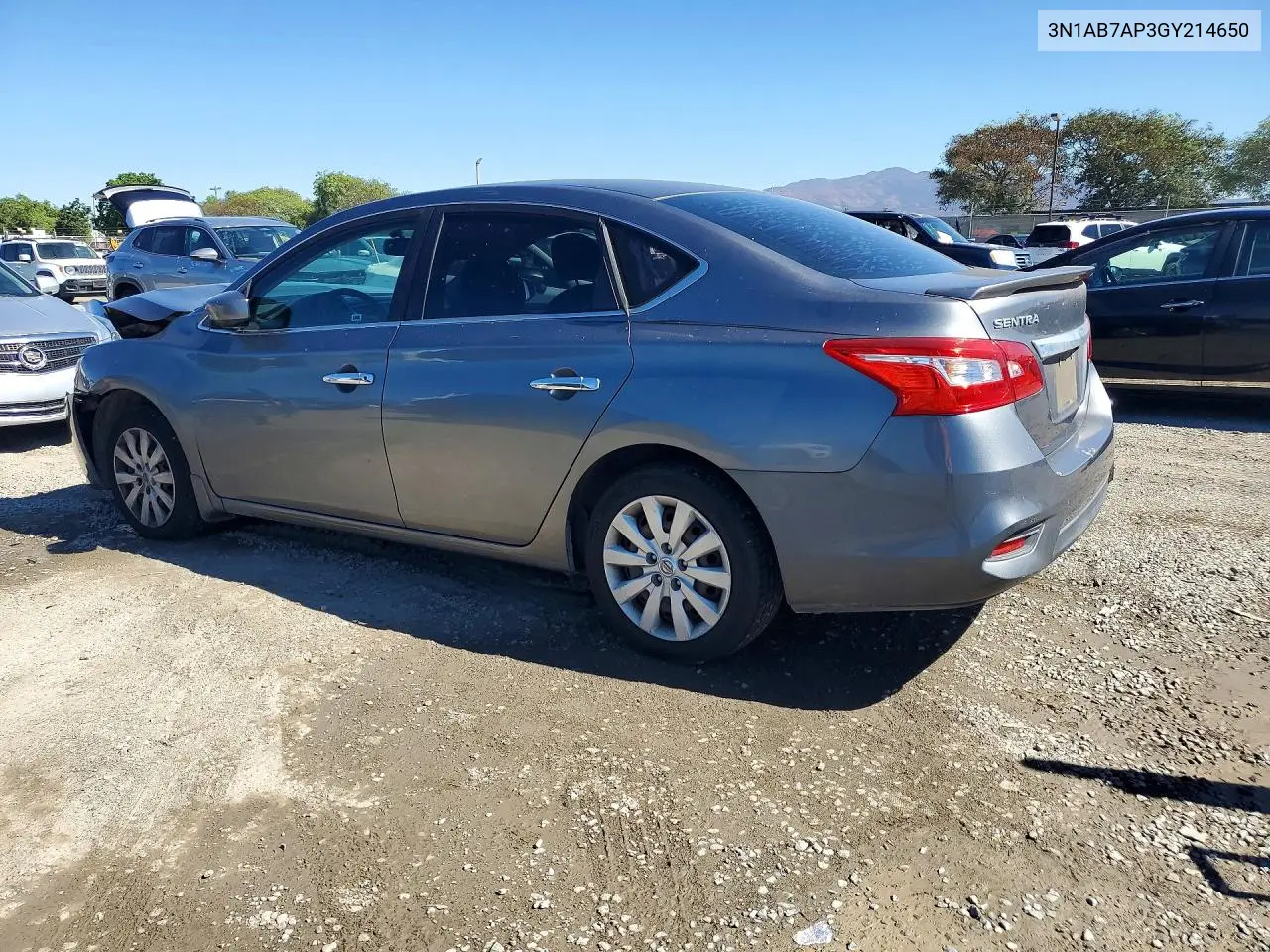 2016 NISSAN SENTRA VIN 3N1AB7AP3GY214650 — фото 2