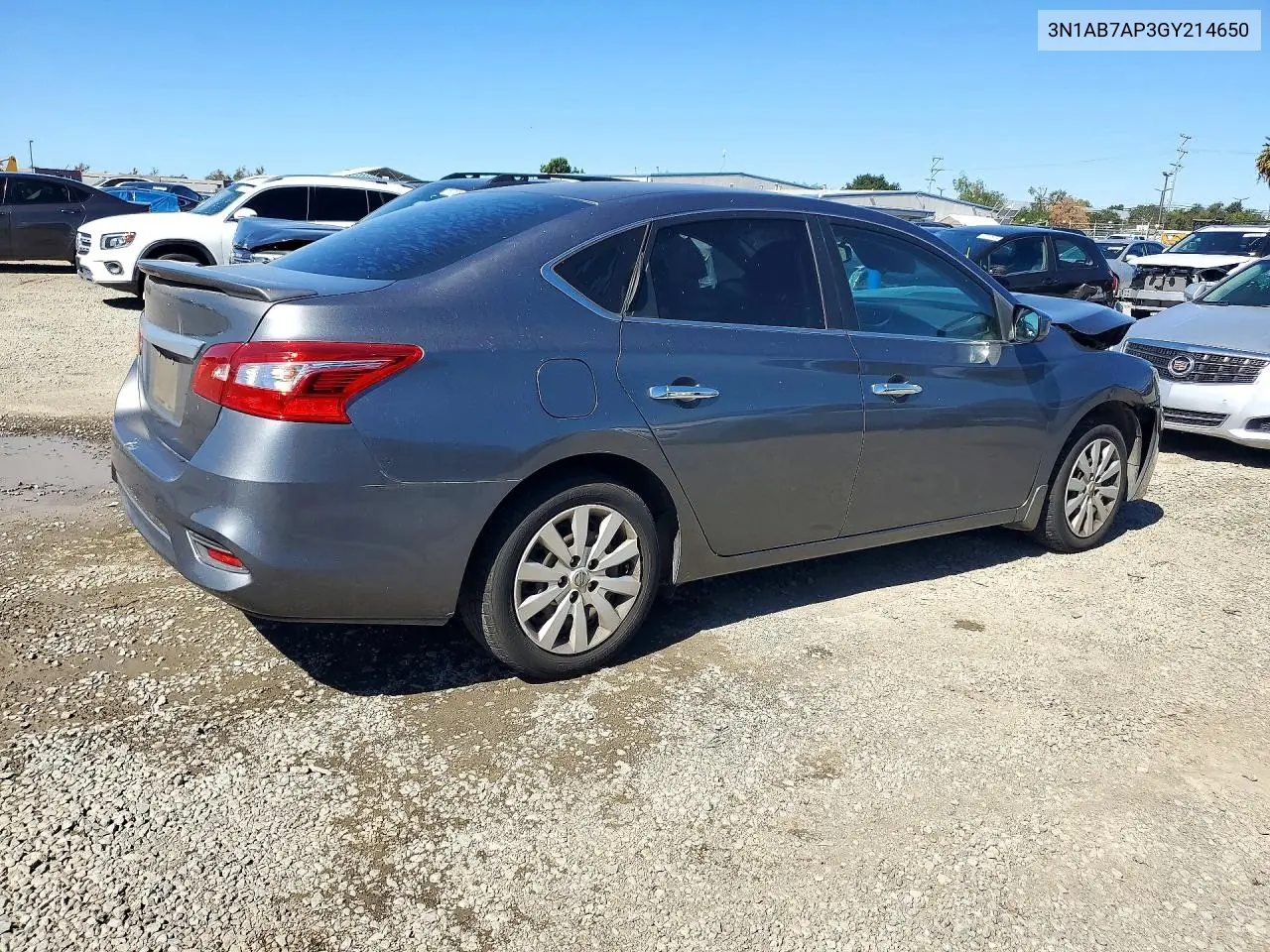 2016 NISSAN SENTRA VIN 3N1AB7AP3GY214650 — фото 3