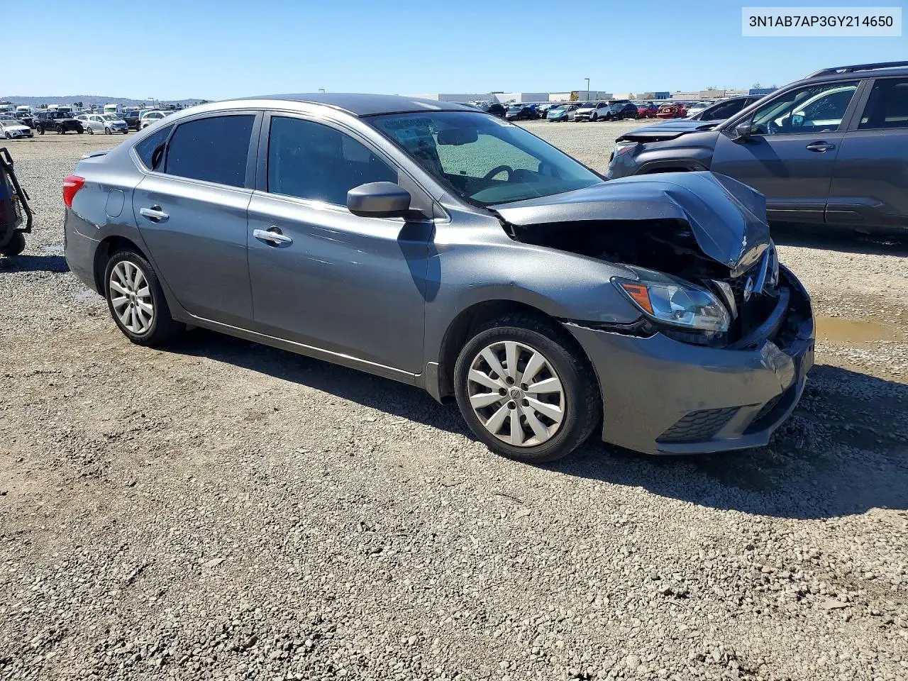 2016 NISSAN SENTRA VIN 3N1AB7AP3GY214650 — фото 4