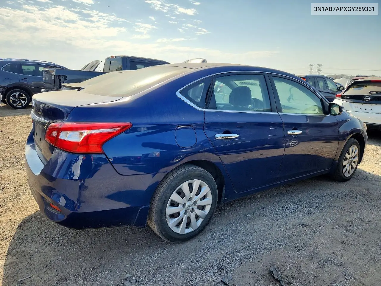 2016 NISSAN SENTRA VIN 3N1AB7APXGY289331 — фото 3
