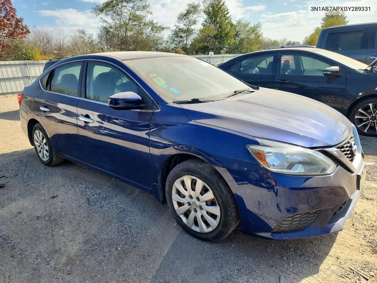 2016 NISSAN SENTRA VIN 3N1AB7APXGY289331 — фото 4