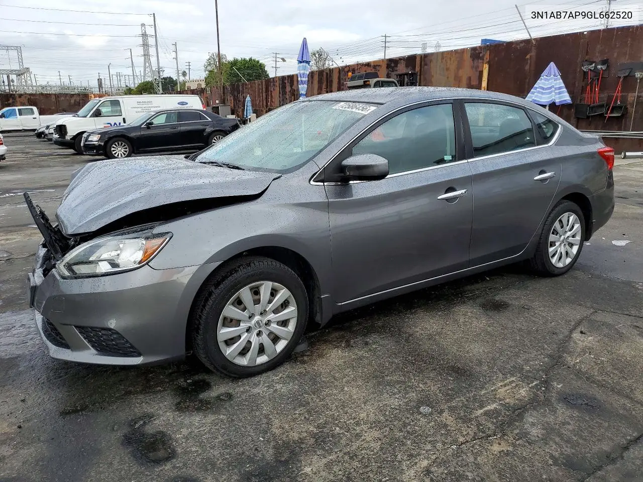 NISSAN SENTRA 2016, VIN 3N1AB7AP9GL662520