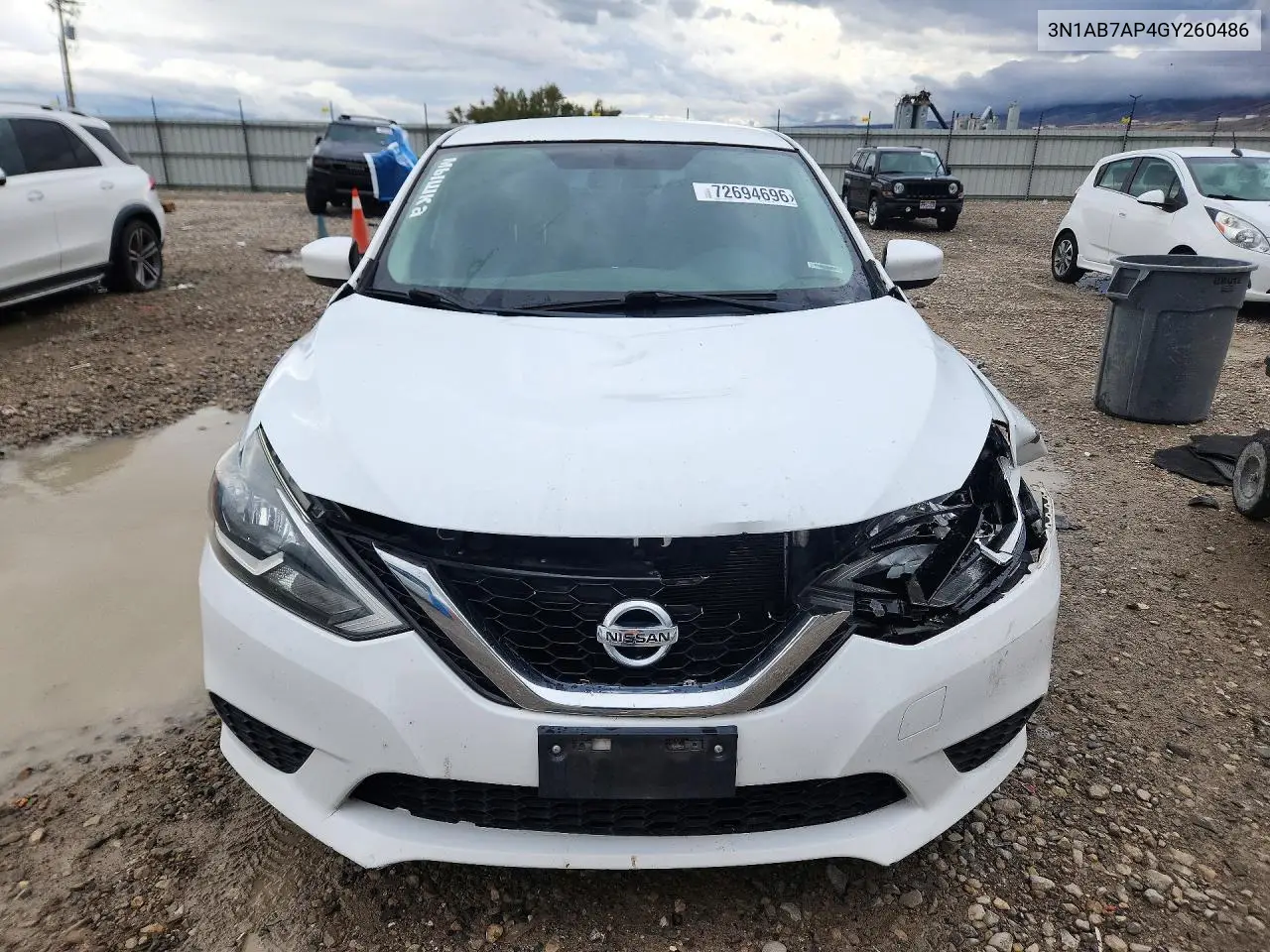 2016 NISSAN SENTRA VIN 3N1AB7AP4GY260486 — фото 5