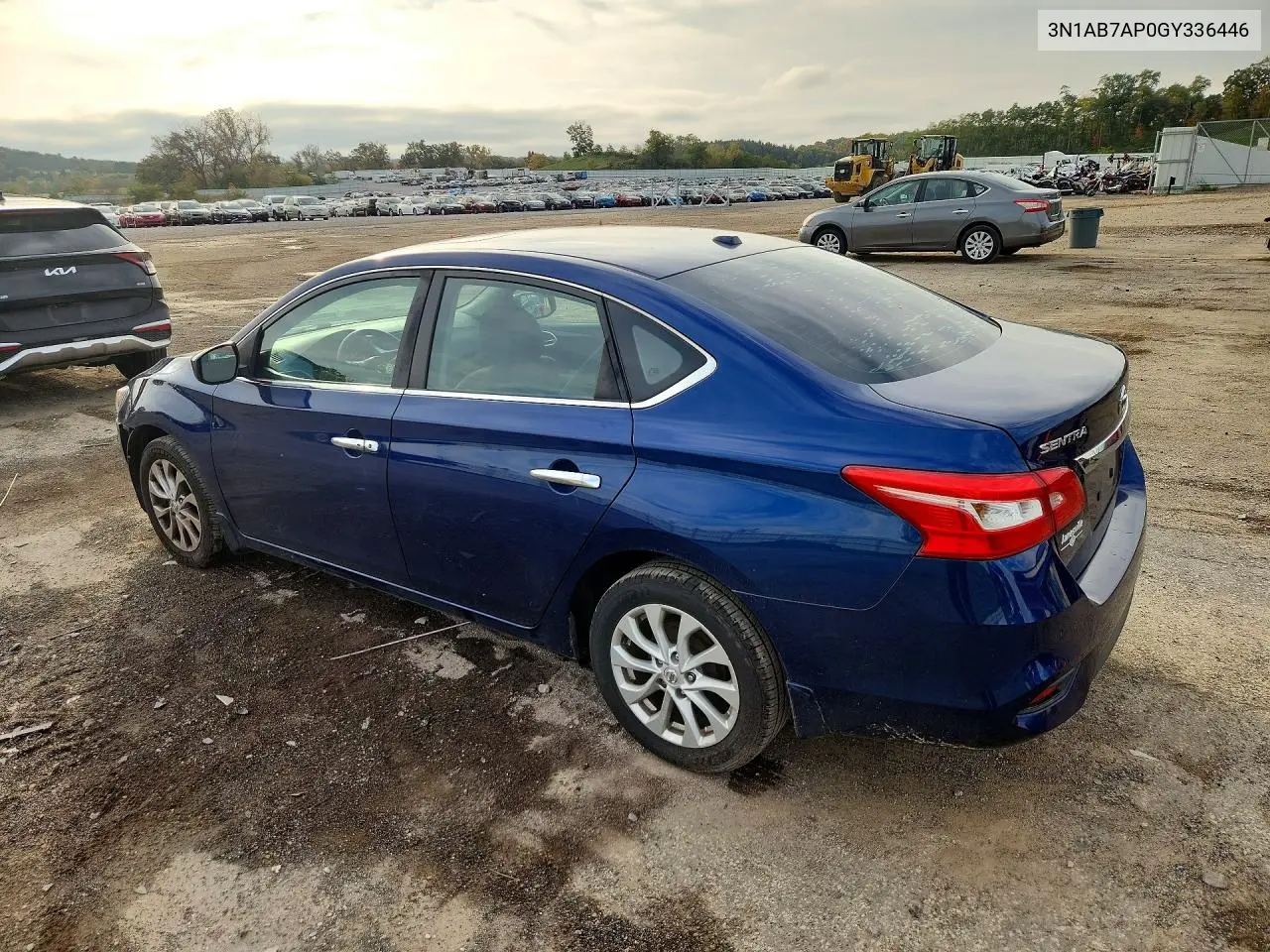 2016 NISSAN SENTRA VIN 3N1AB7AP0GY336446 — фото 2