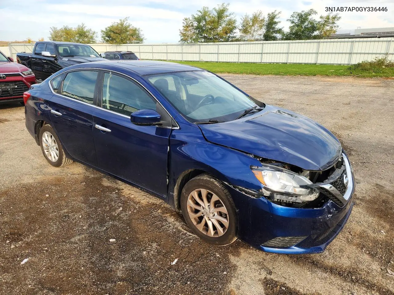 2016 NISSAN SENTRA VIN 3N1AB7AP0GY336446 — фото 4