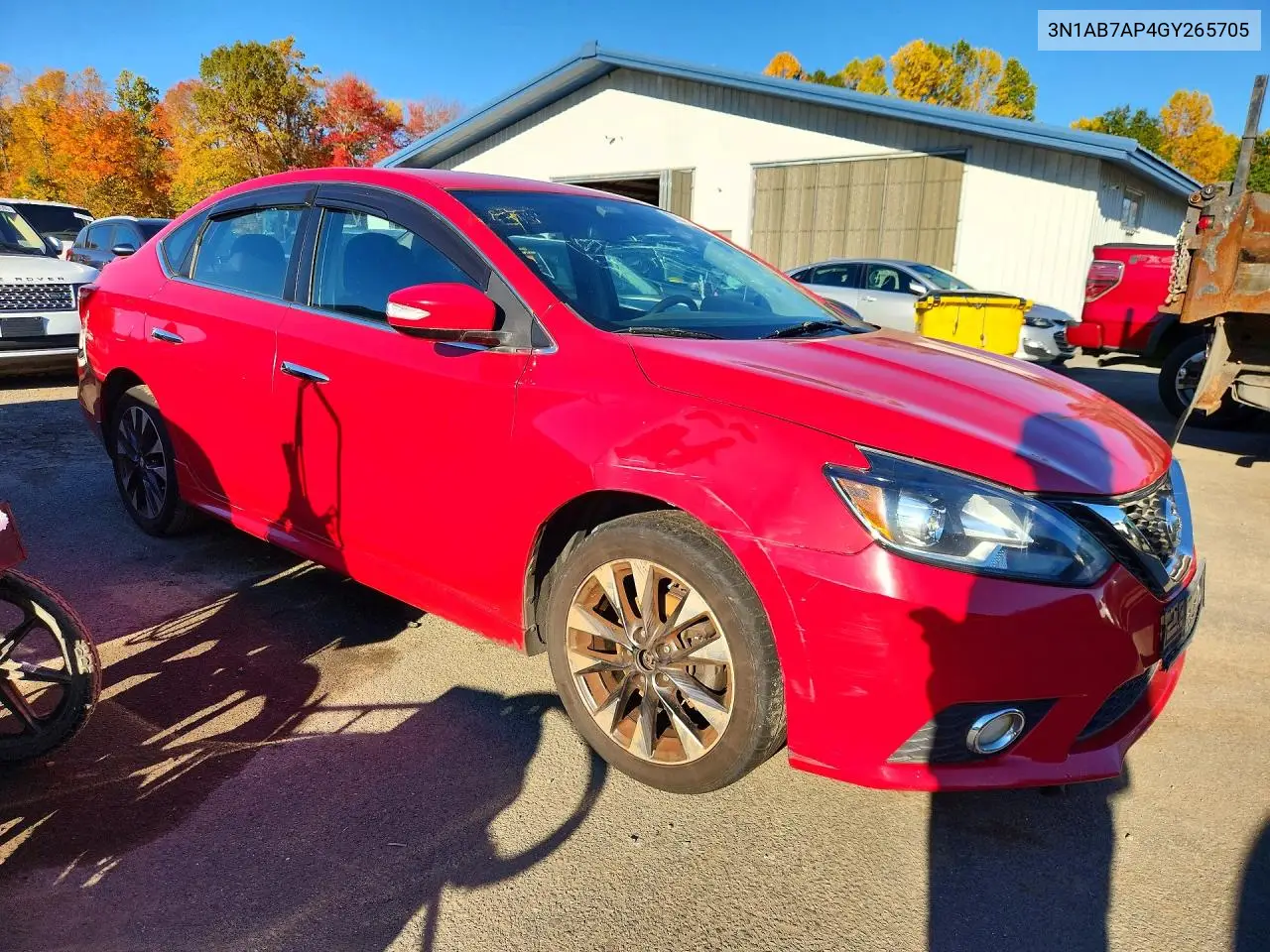 2016 NISSAN SENTRA VIN 3N1AB7AP4GY265705 — фото 4