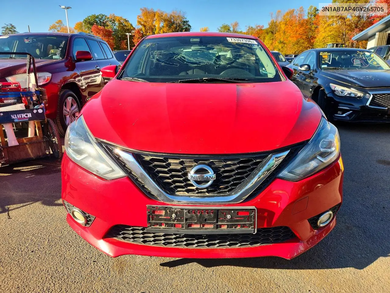 2016 NISSAN SENTRA VIN 3N1AB7AP4GY265705 — фото 5