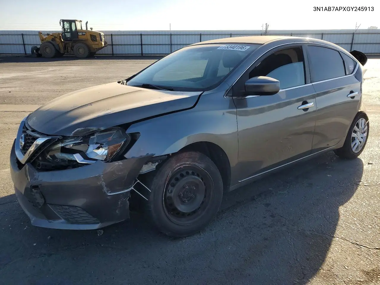 NISSAN SENTRA 2016, VIN 3N1AB7APXGY245913