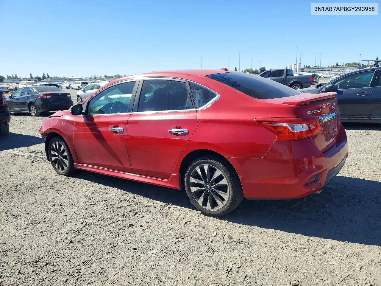 2016 NISSAN SENTRA VIN 3N1AB7AP8GY293958 — фото 2