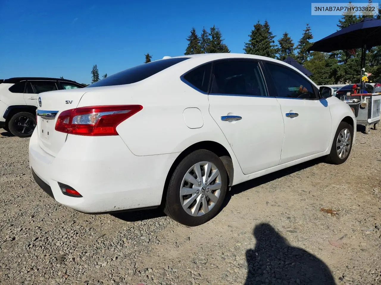 2017 NISSAN SENTRA VIN 3N1AB7AP7HY333822 — фото 3