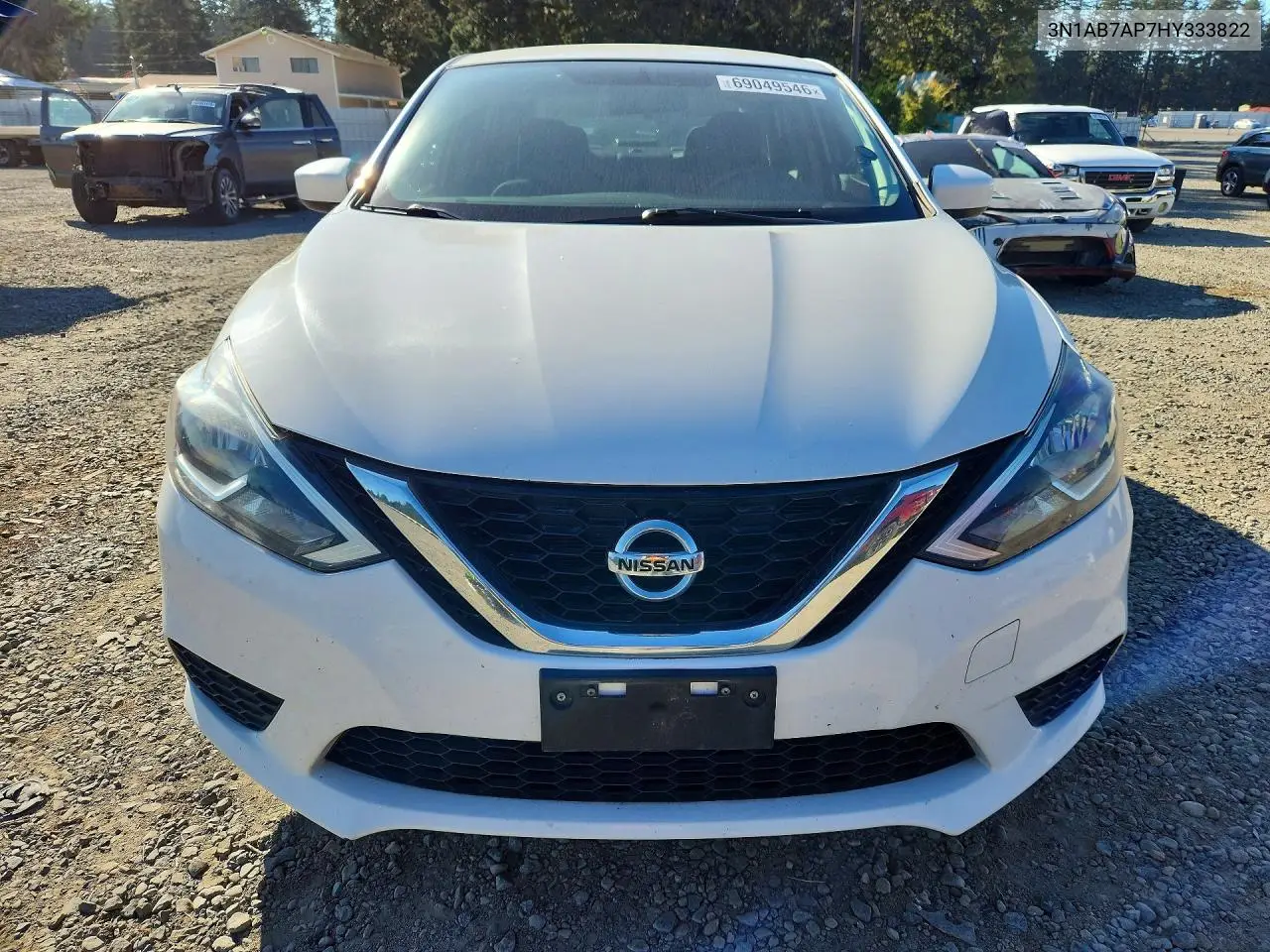 NISSAN SENTRA 2017, VIN 3N1AB7AP7HY333822