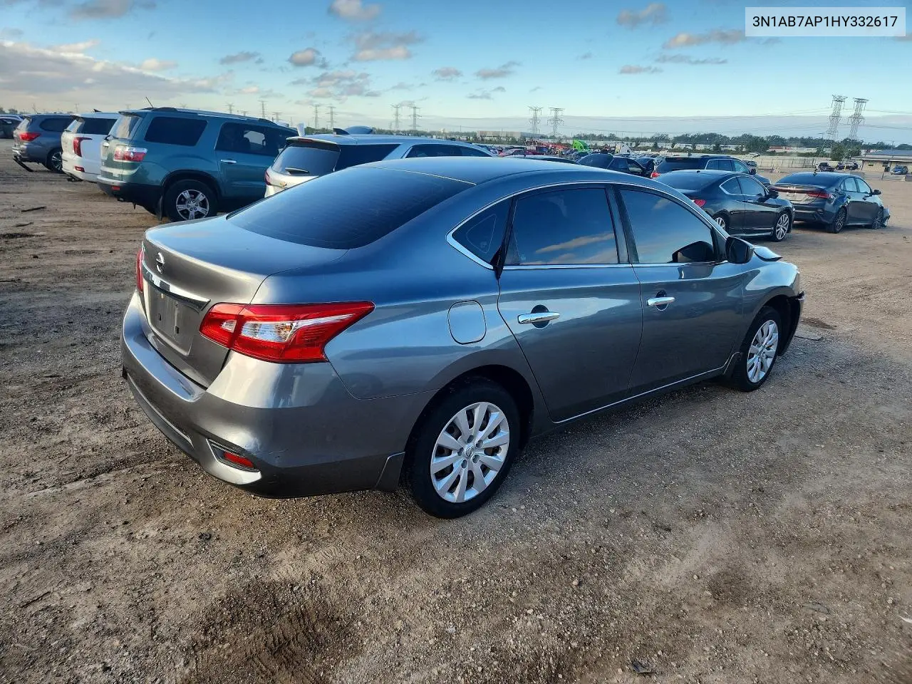 2017 NISSAN SENTRA VIN 3N1AB7AP1HY332617 — фото 3