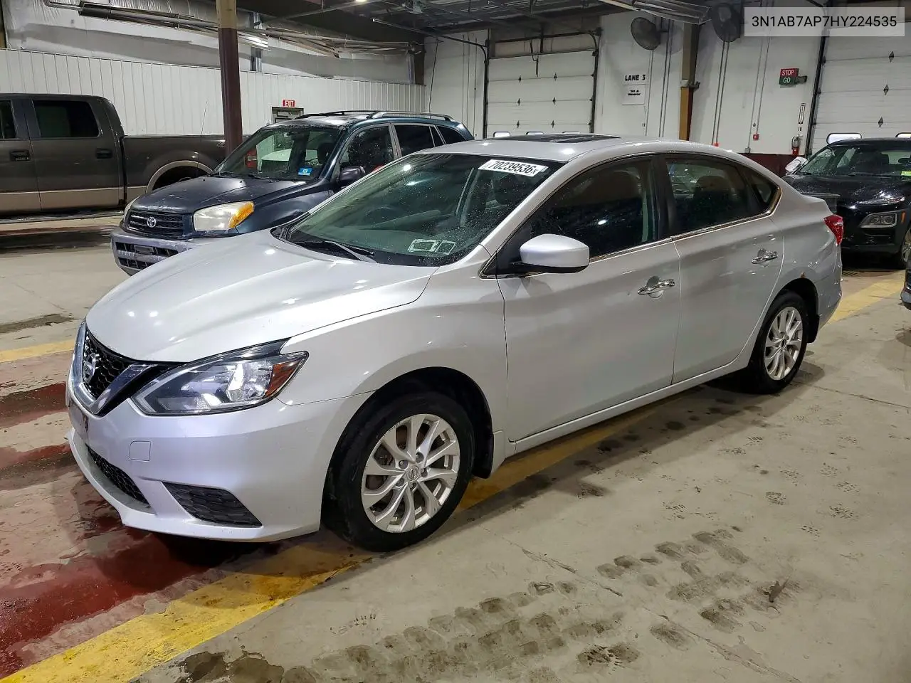 NISSAN SENTRA 2017, VIN 3N1AB7AP7HY224535