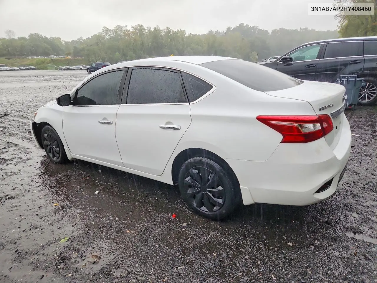 2017 NISSAN SENTRA VIN 3N1AB7AP2HY408460 — фото 2